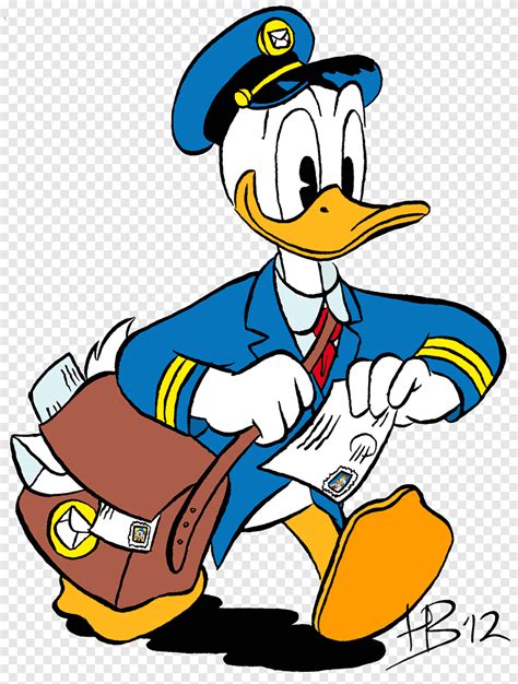 Donald Duck Mail Carrier Dibujo De Dibujos Animados Donald Duck