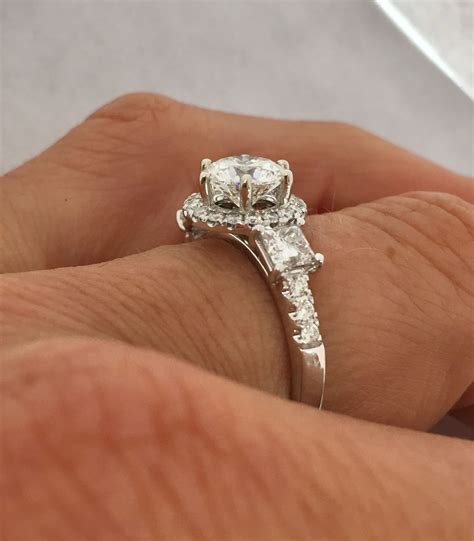 Upcycled Diamonds Set In Custom Engagement Ring By Rubini Jewelers