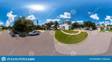 360 Vr Photo Residential Neighborhood Davis Island Tampa Florida Usa