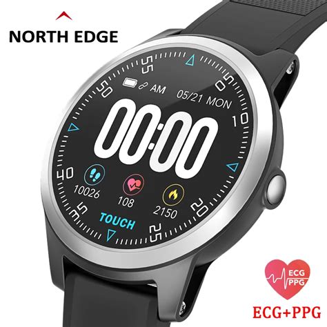 North Edge Smart Watch With Heart Rate Monitor Ecg Ppg Blood Pressure