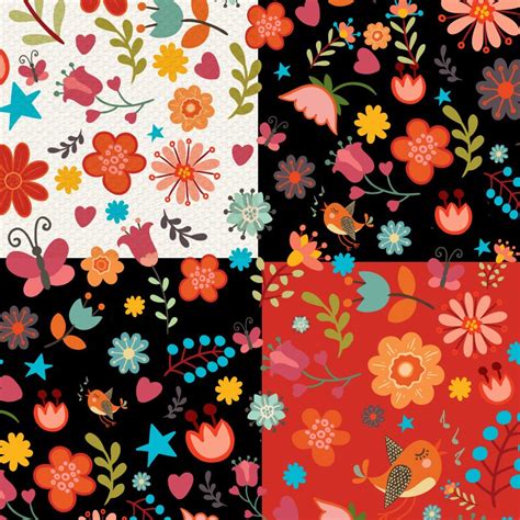 Maybe you would like to learn more about one of these? Colorful Sweet Floral Pattern - Photoshop patterns