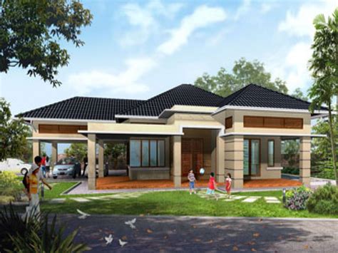 Single Story Mediterranean House Plans Flat Contemporary One Floor Open