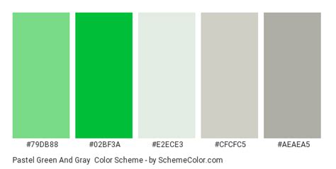 Maybe you would like to learn more about one of these? Pastel Green And Gray Color Scheme » Gray » SchemeColor.com