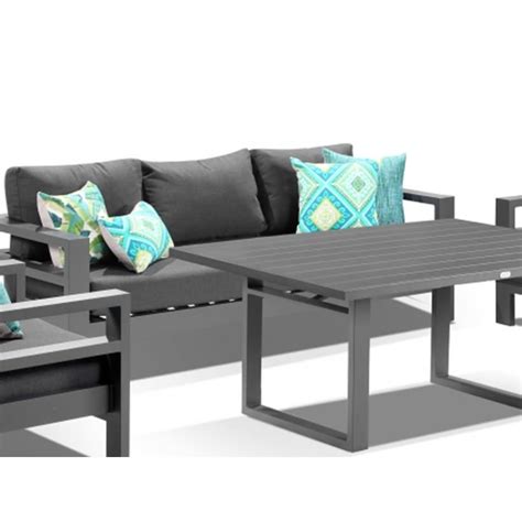 Aluminium composite panel (acp) hadir dengan komponen terbaik yang memiliki nilai estetika tinggi. Aspen 4pc Outdoor Aluminium Lounge Dining Setting ...