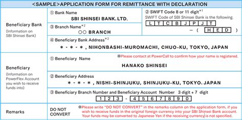 Receiving Funds From Overseas SBI Shinsei Bank