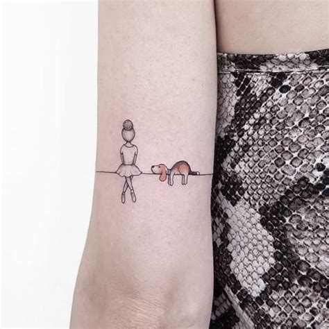 30 Cute Small And Simple Dog Tattoo Ideas For Women Animal Lovers