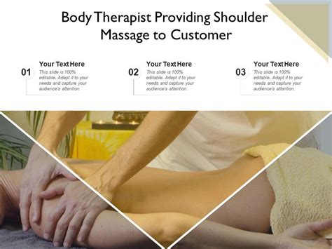 Body Therapist Providing Shoulder Massage To Customer Presentation Graphics Presentation