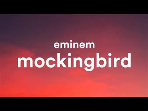 Eminem Mockingbird Lyrics Fenekot Remix Youtube