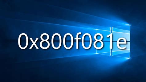 However, one cannot deny that the operating system is still prone to errors. Windows 10: Windows Update Fehler 0x800f081e beheben