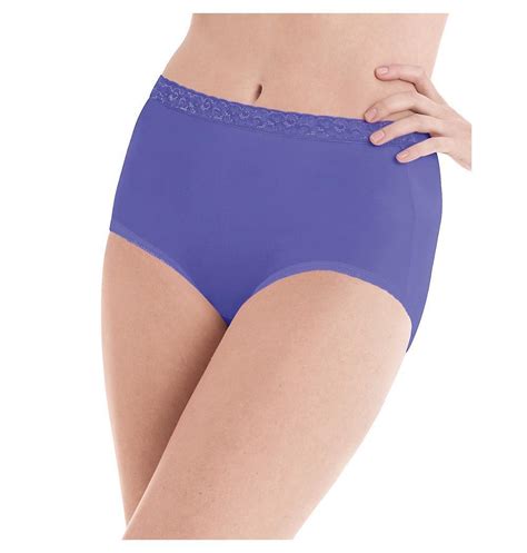 Hanes Womens Nylon Brief Panties 6 Pack