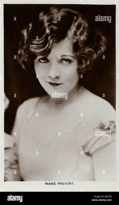 Portrait Of Marie Prevost 003 Hollywood Silent Movie Actress Stock