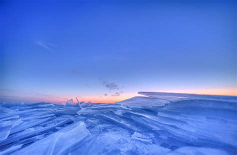 Winter Lake Ice Ice Blue Sky Sunset Sunrise Wallpaper 2048x1340