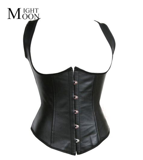 moonight gothic underbust bustier sexy corset top black waist corsets size s m l xl 2xl in