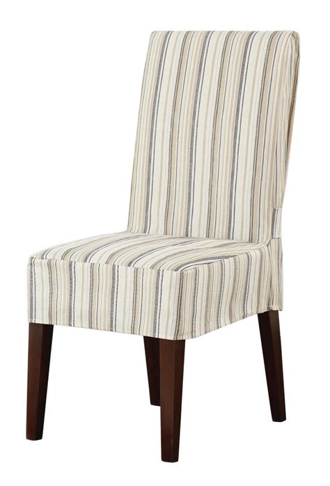 Sure Fit Harbor Stripe Parson Chair Slipcover Slipcovers For Chairs