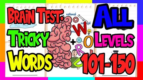 🧠brain Test Tricky Words All Levels 101 150 Answers Solutions Gameplay