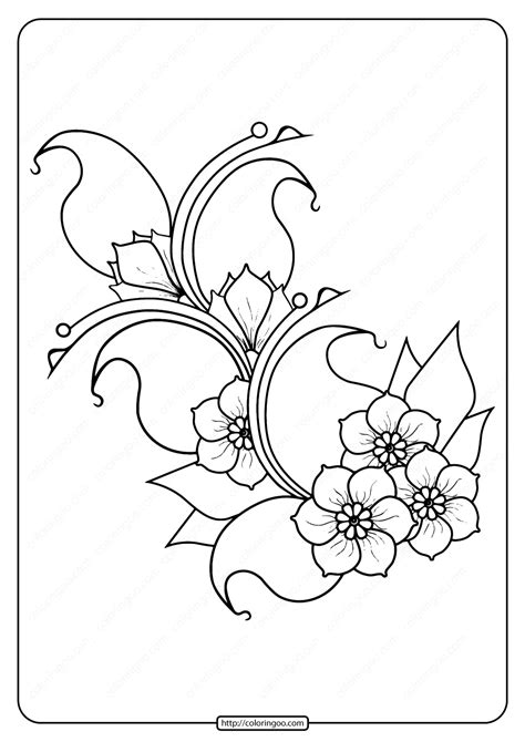 The coloring pages will help your child to focus on details while being relaxed and comfortable. Printable Cherry Blossoms Pdf Coloring Page