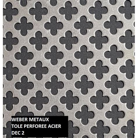 Tôle Perforée Acier Brut Dec 2