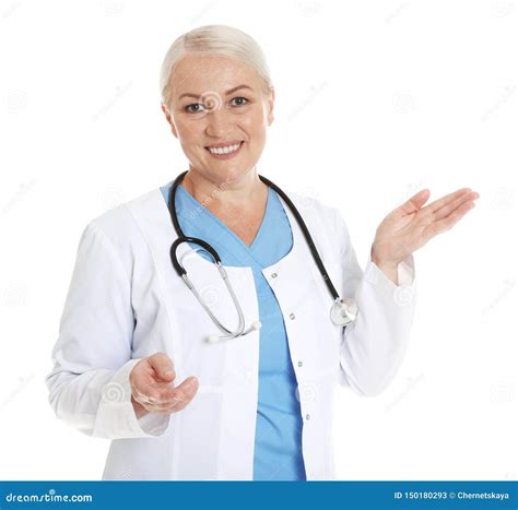 Retrato Del Doctor De Sexo Femenino Aislado Personal M Dico Imagen De