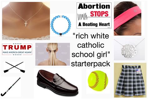 Rich White Catholic School Girl Starter Pack Rstarterpacks