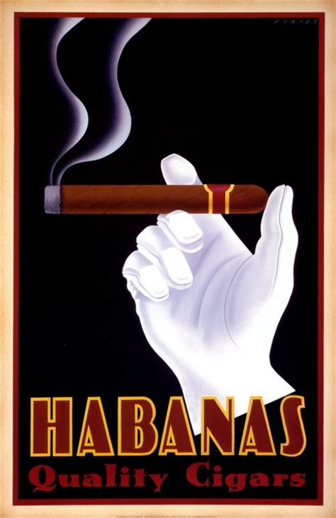 Habanas Cigar Art Cigars Vintage Posters