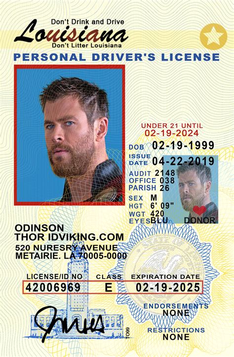 Louisiana La Under 21 Drivers License Scannable Fake Id Idviking