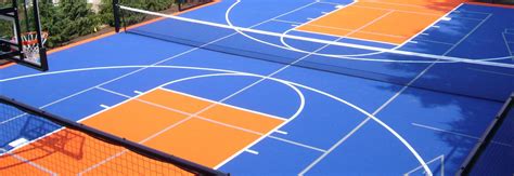 These tiles are made of hard plastic. VersaCourt | Court Tile for Outdoor Basketball Courts ...