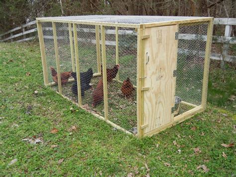 My New Light Weight Moveable Chicken Cage Pictures Survivalist Forum