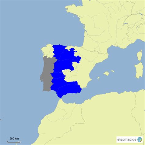 Die südlichste aller spanischen regionen ist auch die temperamentvollste und gehört neben südlich des baskenlands liegt die kleinste aller spanischen regionen. StepMap - Spanien Regionen - Landkarte für Deutschland