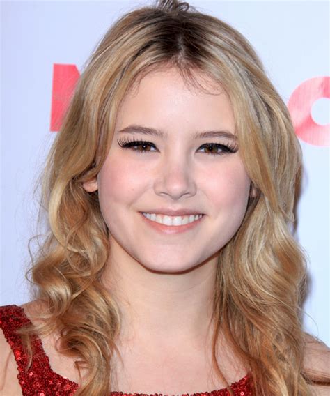 Taylor Spreitler Long Wavy Copper Blonde Hairstyle With Light Blonde Highlights