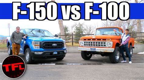 Old Vs New 1965 Ford F 100 Vs 2021 Ford F 150 How Has The F Series