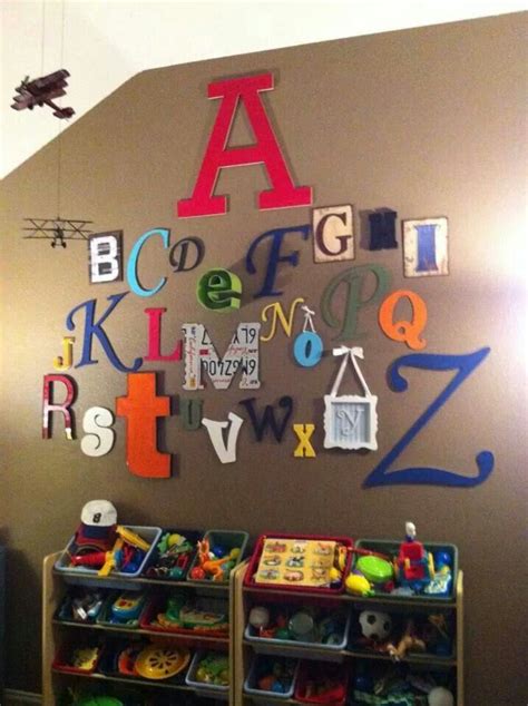 Alphabet Wall Alphabet Wall Kid Room Decor Kids Decor