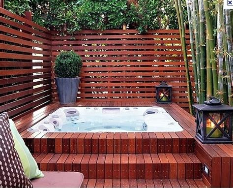 Install The Hot Tub In The Garden 25 Ideas To Make The