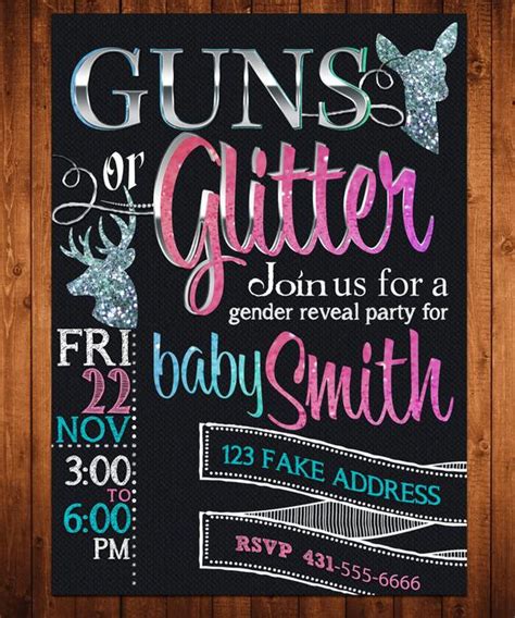 The 20 Best Ideas For Guns And Glitter Gender Reveal Party Ideas Home
