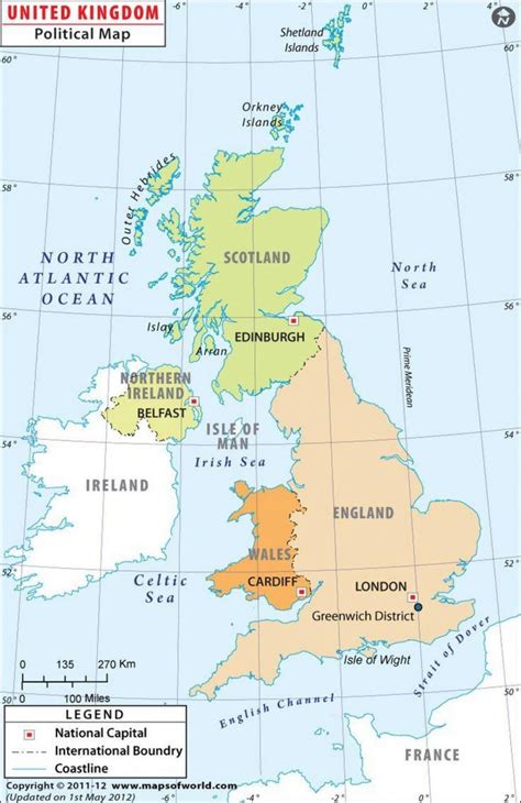 Royaume Uni Carte Avec Des Capitales Carte Du Royaume Uni Tout Carte