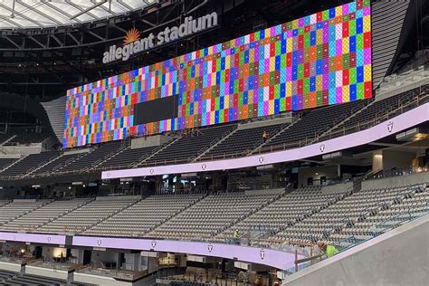 Raiders Allegiant Stadium Video Boards Light Up In Las Vegas Las