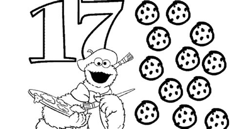The Number 17 Coloring Page | Kids Coloring… | PBS KIDS for Parents