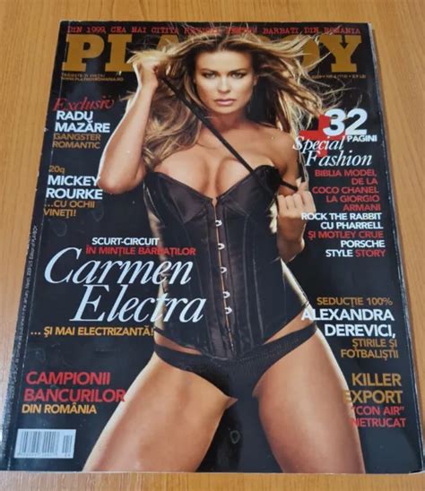 Playboy Magazine Romania April Carmen Electra Picclick