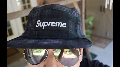 Supreme Plaid Camp Hat Unboxing Youtube