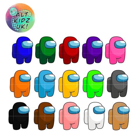 Among Us Character Bundle Png Roblox Characters Downloadable Etsy