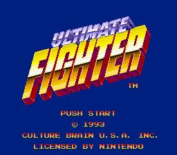Ultimate Fighter Clássicos do Super Nintendo Jogos Roms