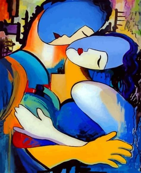 Diamond Painting Abstract Couple Hugging Full Image Painting