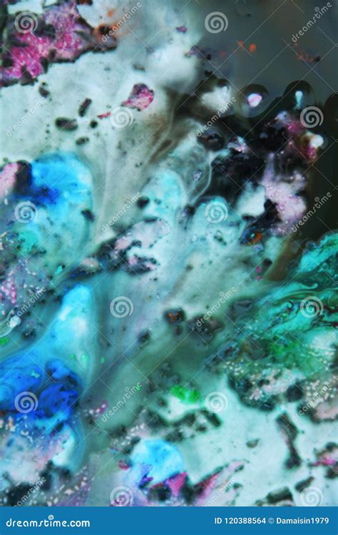 Blue Purple Paint Colors And Hues Abstract Unique Wet Paint Background