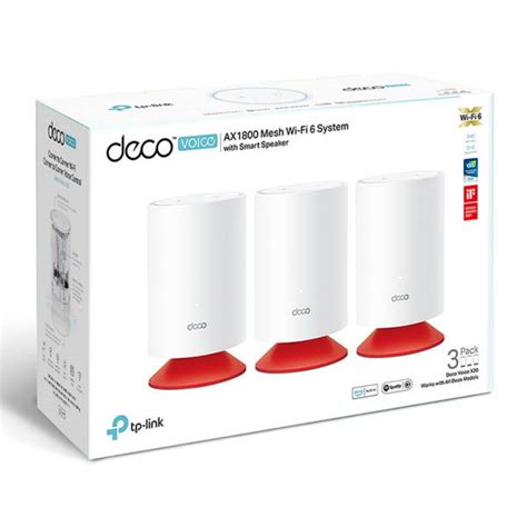 Tp Link Deco Voice X20 3 Pack Ax1800 Mesh Wi Fi System With Smart