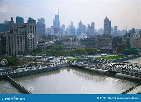 The Riverside Of The Whampoa River In Shanghai Editorial Photo Image