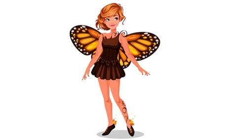 Premium Vector Beautiful Monarch Butterfly Fairy
