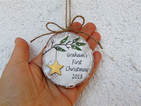 Babys 1st Christmas Babys First Christmas Ornament Etsy