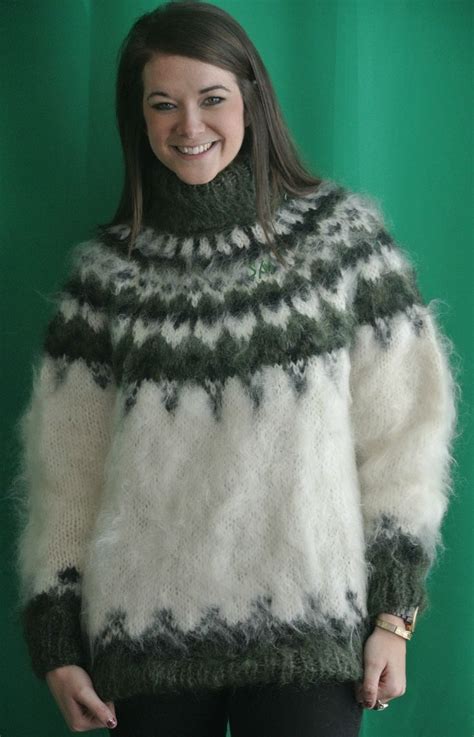 Woman S Fuzzy Mohair Sweater Turtle Neck Dress Sweater Fashion Mohair Sweater