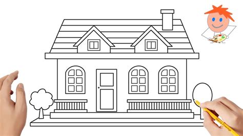 How To Draw A House Easy Drawings Youtube