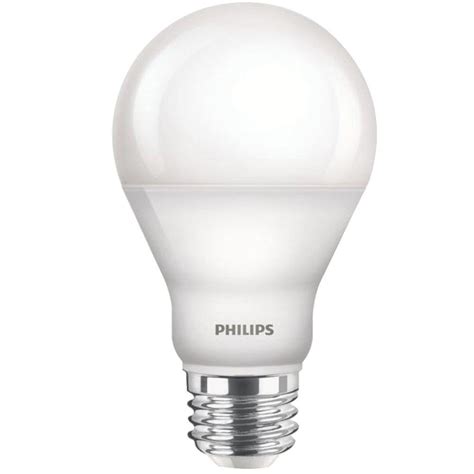 You'll likely never have to replace them again! Philips 60W Equivalent Soft White A19 Dimmable LED with Warm Glow Light Effect Household Light ...