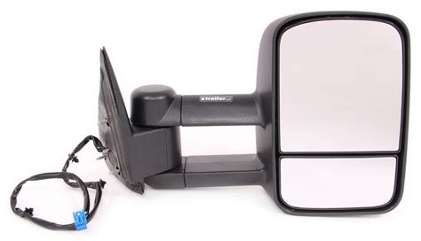 K Source Custom Extendable Towing Mirror Electricheat Textured Black Passenger Side K